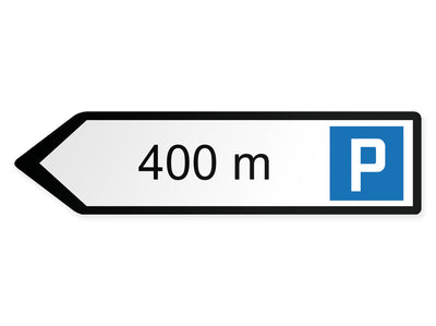 wegweiser-links-gross-distanz-zum-parkplatz