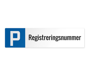 Nummerplåtsskyltar